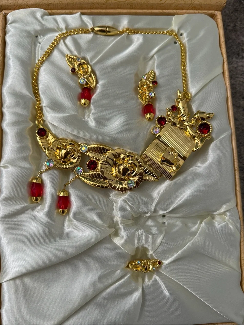 Disney Parks Beauty and the Beast Deluxe Costume Accessory Jewelry Set